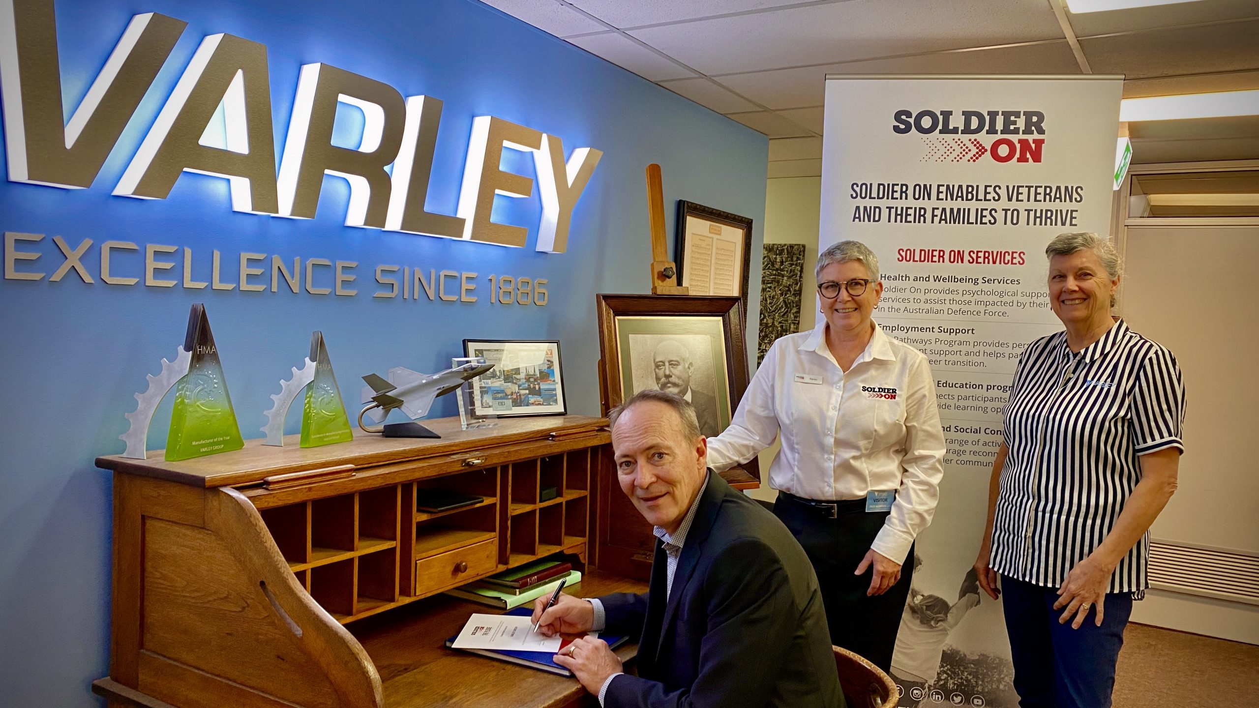 Varley Group Joins Soldier On to Pledge Support of Australian Veterans