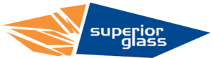 Superior Glass Logo on White Background