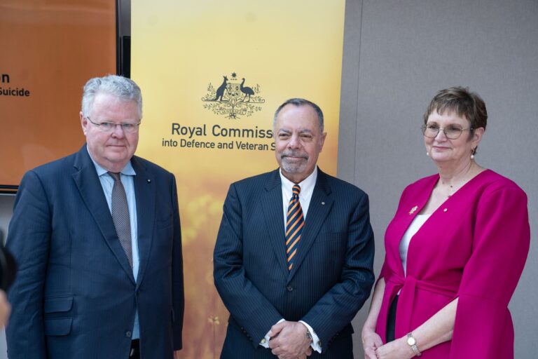 Dr Peggy Brown AO, Mr Nick Kaldas APM Chair, and The Hon James Douglas KC